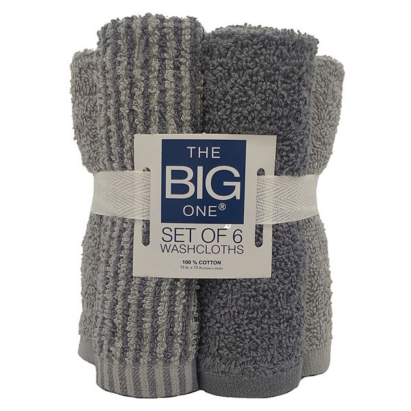 The Big One® 6-piece Washcloth Set