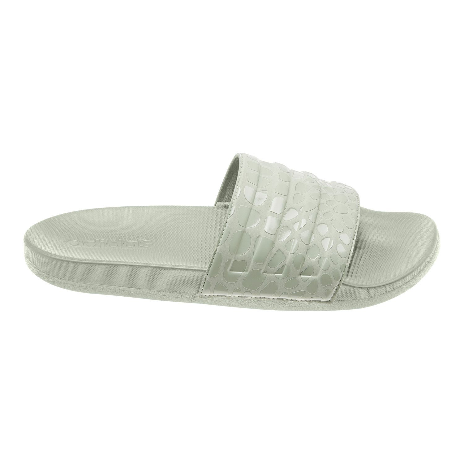 adidas adilette cloudfoam plus logo slides women's