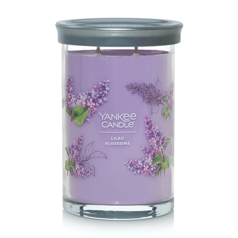 Yankee Candle Lilac Blossoms Signature 2-Wick Tumbler Candle, Multicolor