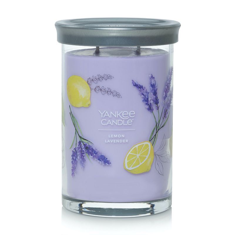 Yankee Candle Lemon Lavender Signature 2-Wick Tumbler Candle, Multicolor
