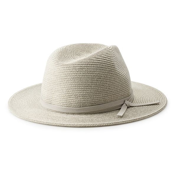 Women's Sonoma Goods For Life® Panama Hat with Flat Knotted Cord - Gray  – BrickSeek