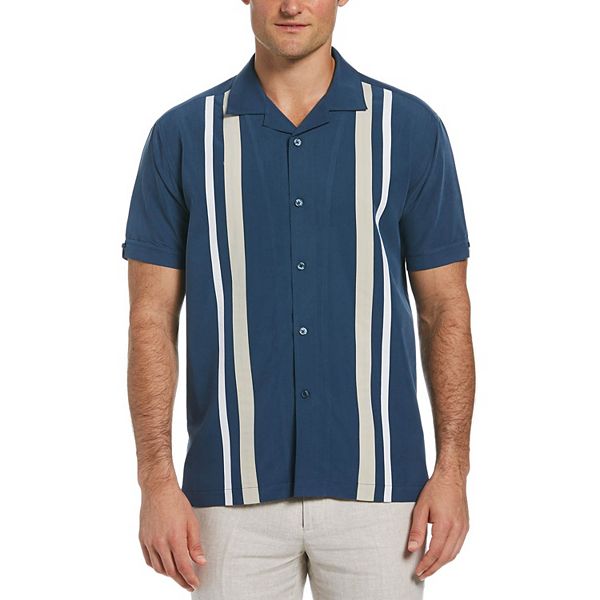 Perfect Recreation electrode Men's Cubavera Striped Camp Shirt