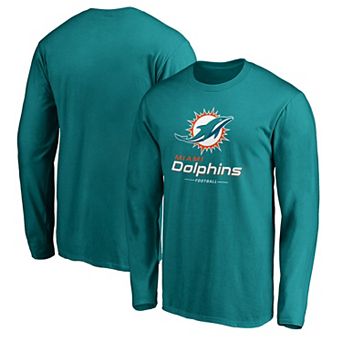 Men's Fanatics Branded Aqua Miami Dolphins Team Lockup Long Sleeve T-Shirt