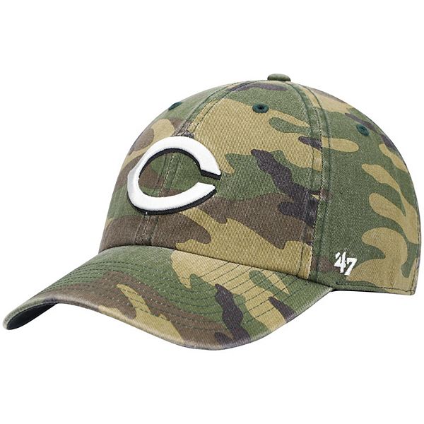 47 Men's Cincinnati Reds Camo Clean-Up Adjustable Hat