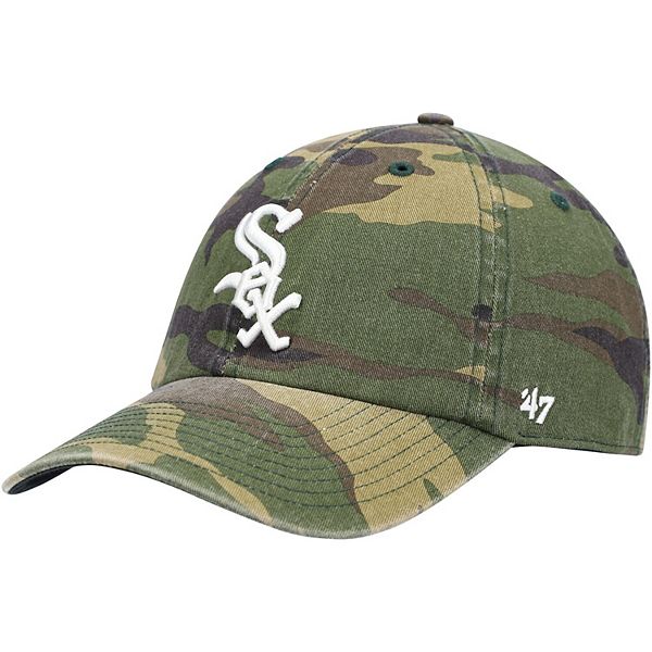 Men's '47 Camo Chicago White Sox Team Clean Up Adjustable Hat