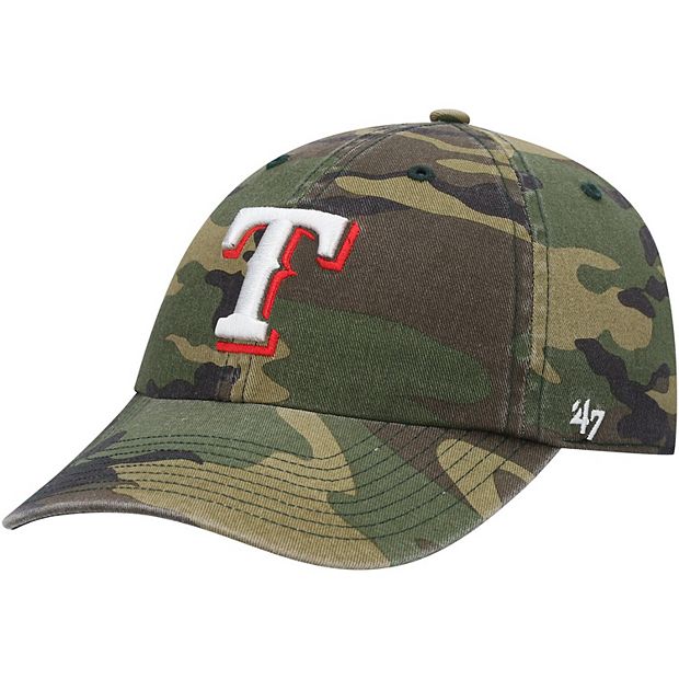 Men's '47 Camo Texas Rangers Clean Up Adjustable Hat