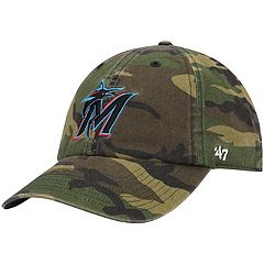 47 Men's Miami Marlins Camo Clean Up Adjustable Hat