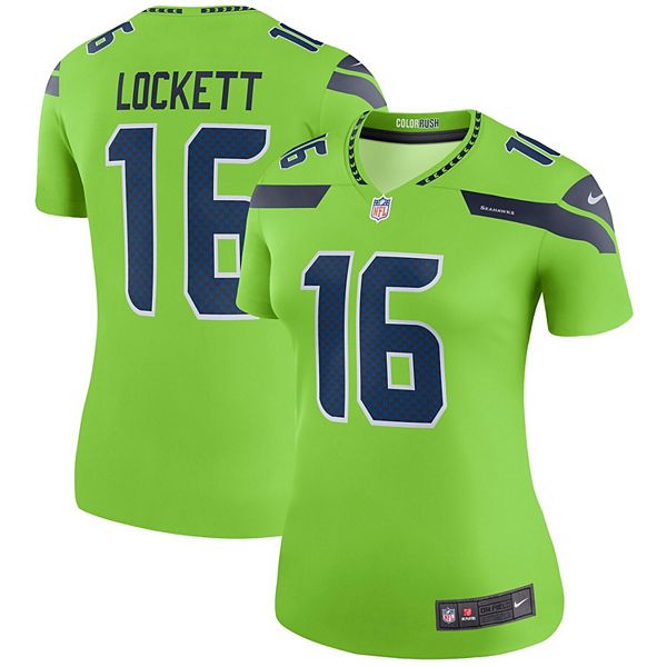 Autographed Tyler Lockett Jersey - Action Green Color Rush Nike Twill Size  XL MCS Holo Stock #159149