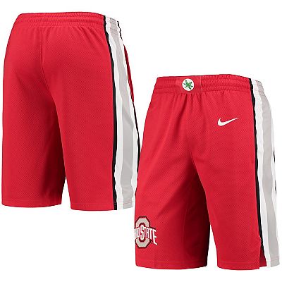 Men s Nike Scarlet Ohio State Buckeyes Replica Performance Basketball Shorts