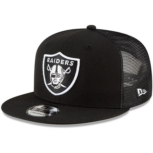 Men's New Era Black Las Vegas Raiders Shade Trucker 9FIFTY Snapback Hat