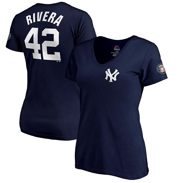 Majestic, Shirts, Yankee Jersey Navy Blue