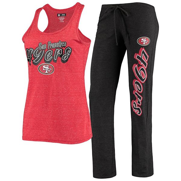 Women's San Francisco 49ers Scarlet Plus Size Team Racerback Tank Top