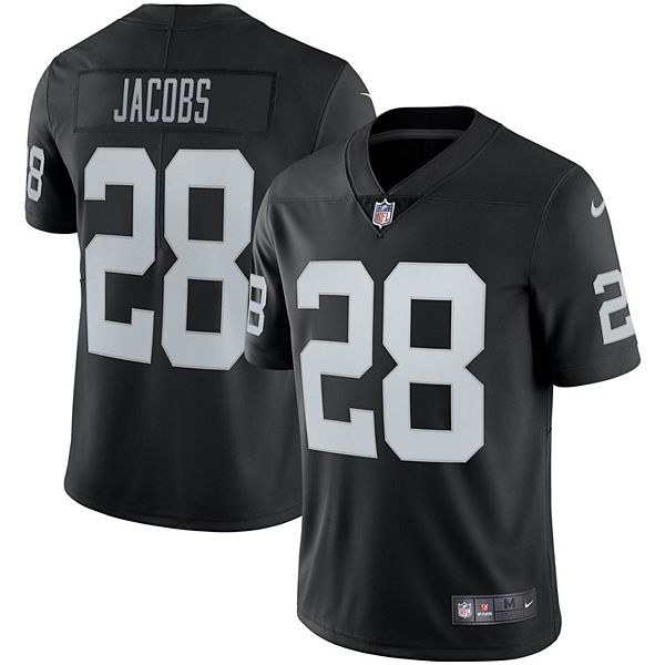 Black Nike NFL Las Vegas Raiders Jacobs #28 Jersey Junior