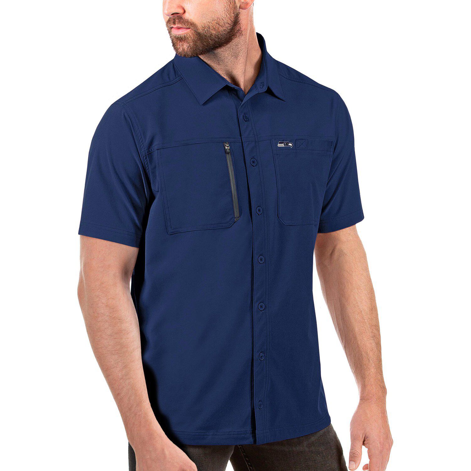 seahawks button up shirt