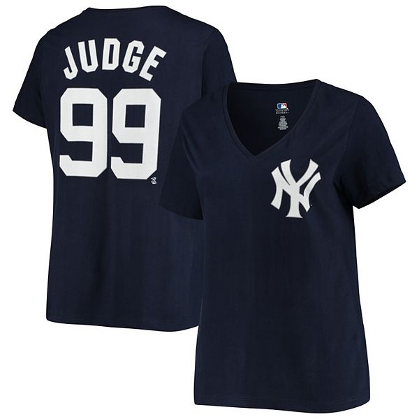 Aaron Judge New York Yankees Women's Plus Size Name & Number V-Neck T-Shirt