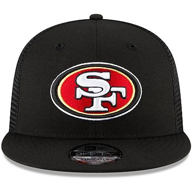 Men's New Era Black San Francisco 49ers Shade Trucker 9FIFTY Snapback Hat