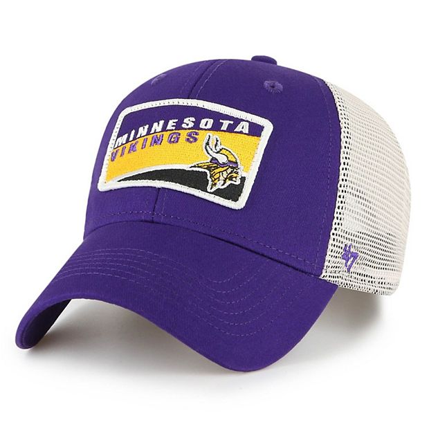 Men's '47 Purple/White Minnesota Vikings Trucker Snapback Hat