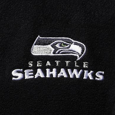 Women's Dunbrooke Navy Seattle Seahawks Houston Fleece Full-Zip Vest