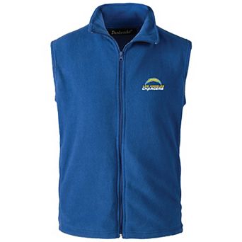 Men's Royal Los Angeles Chargers Houston Fleece Full-Zip Vest