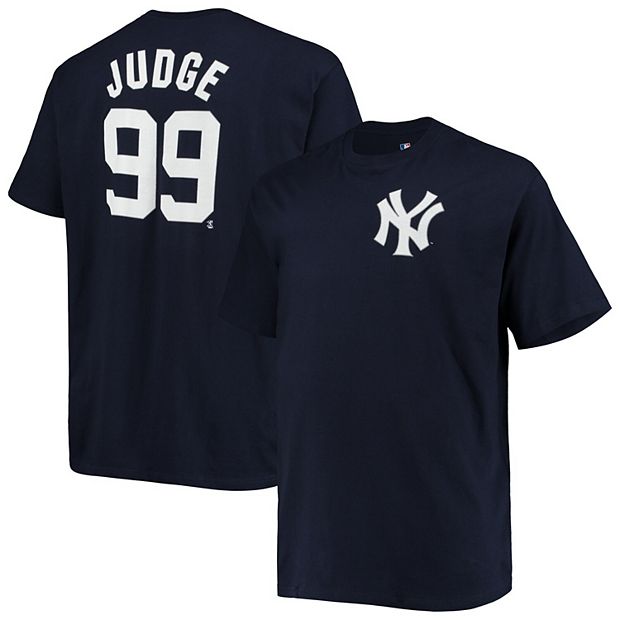 Profile Men's Aaron Judge Navy New York Yankees Big & Tall Name Number T-Shirt