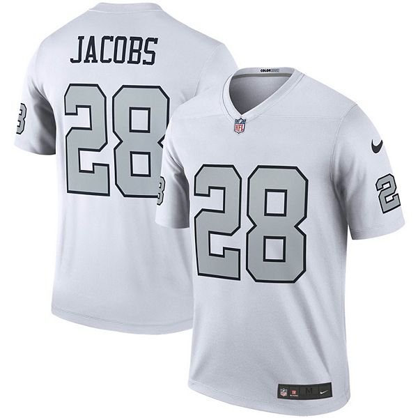 Men's Nike Josh Jacobs White Las Vegas Raiders Color Rush Legend Player  Jersey