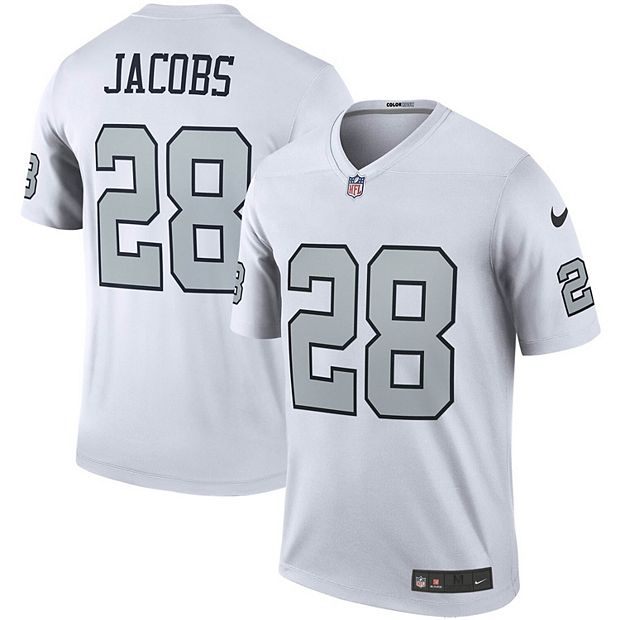 Men's Nike Josh Jacobs White Las Vegas Raiders Name & Number T-Shirt