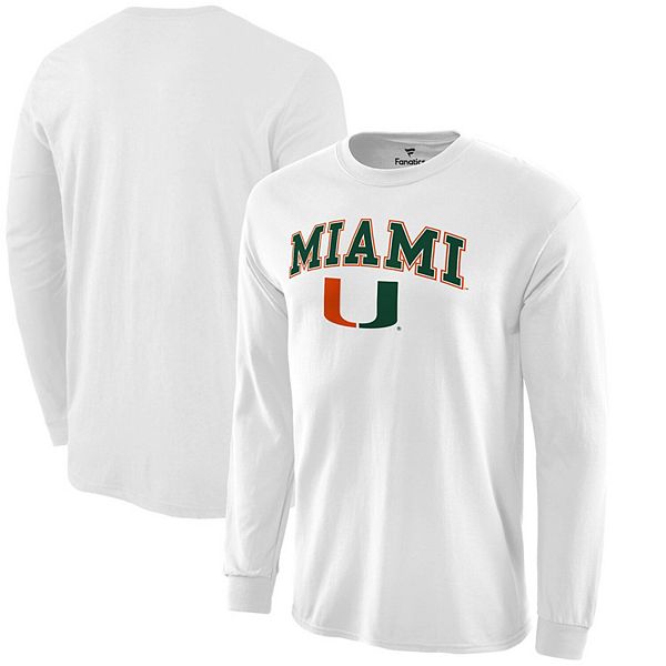 Lids Miami Hurricanes Colosseum Women's Frost Yourself Notch Neck T-Shirt -  White/Orange