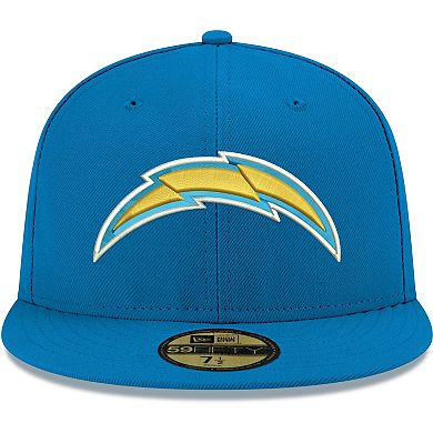 Men's New Era Powder Blue Los Angeles Chargers Omaha 59FIFTY Fitted Hat