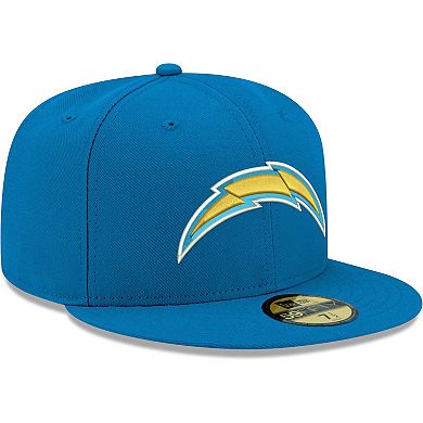 Men's New Era Powder Blue Los Angeles Chargers Omaha 59FIFTY Fitted Hat