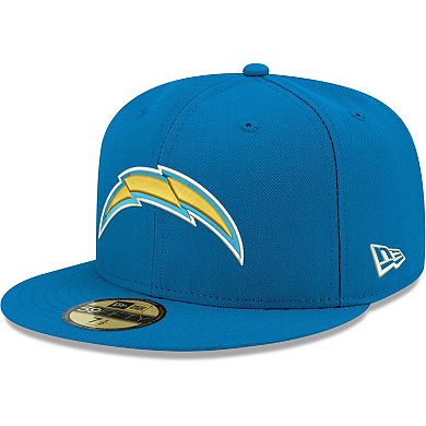 Men's New Era Powder Blue Los Angeles Chargers Omaha 59FIFTY Fitted Hat