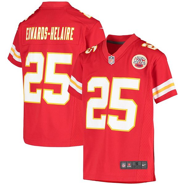 NFL Kansas City Chiefs (Clyde Edwards-Helaire) Men's Game Football Jersey.