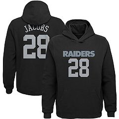 Newborn & Infant Josh Jacobs Black Las Vegas Raiders Mainliner Name &  Number Bodysuit