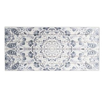 Gallery 57 Gray Medallion Print on Wood Wall Art