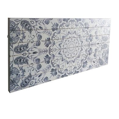 Gallery 57 Gray Medallion Print on Wood Wall Art