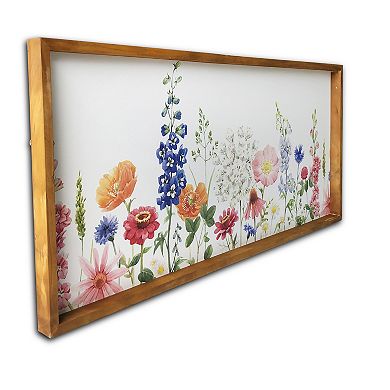 Gallery 57 Spring Garden Wood Framed Canvas Wall Art