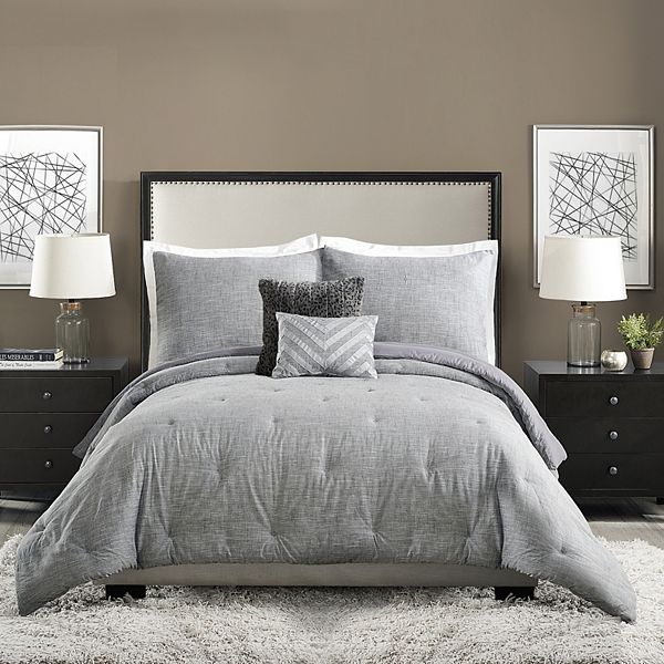 Ayesha Curry Strie Texture Comforter Set with Shams