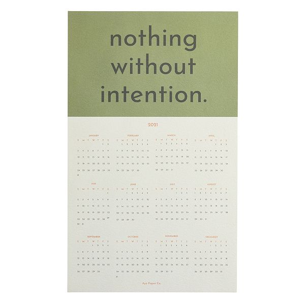 Aya Paper Co. Intention Calendar - 2021