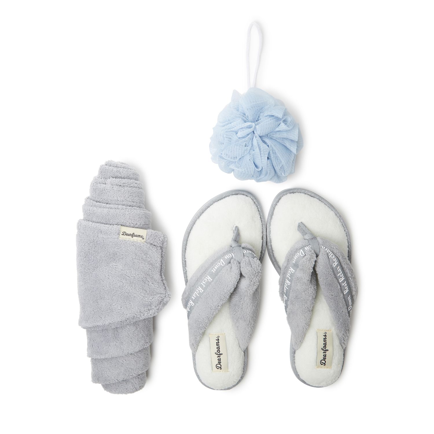 dearfoam terry thong slippers
