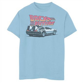 Boys 8-20 Back To The Future Retro Vintage Delorean Graphic Tee