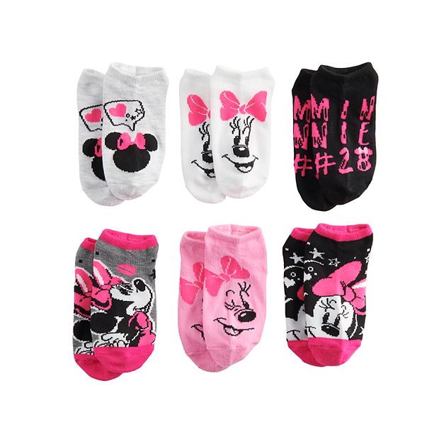 DISNEY Ladies MINNIE MOUSE 10 Pair Of Low Show Socks