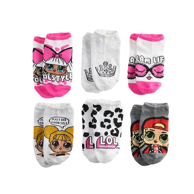 LOL Surprise!™ OMG. Dolls Check It Out No Show Socks 5 Pack