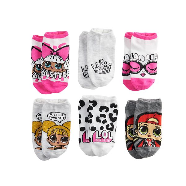 Size 9-12 Girls Slipper Socks Brand New 3-Pack LOL Surprise 