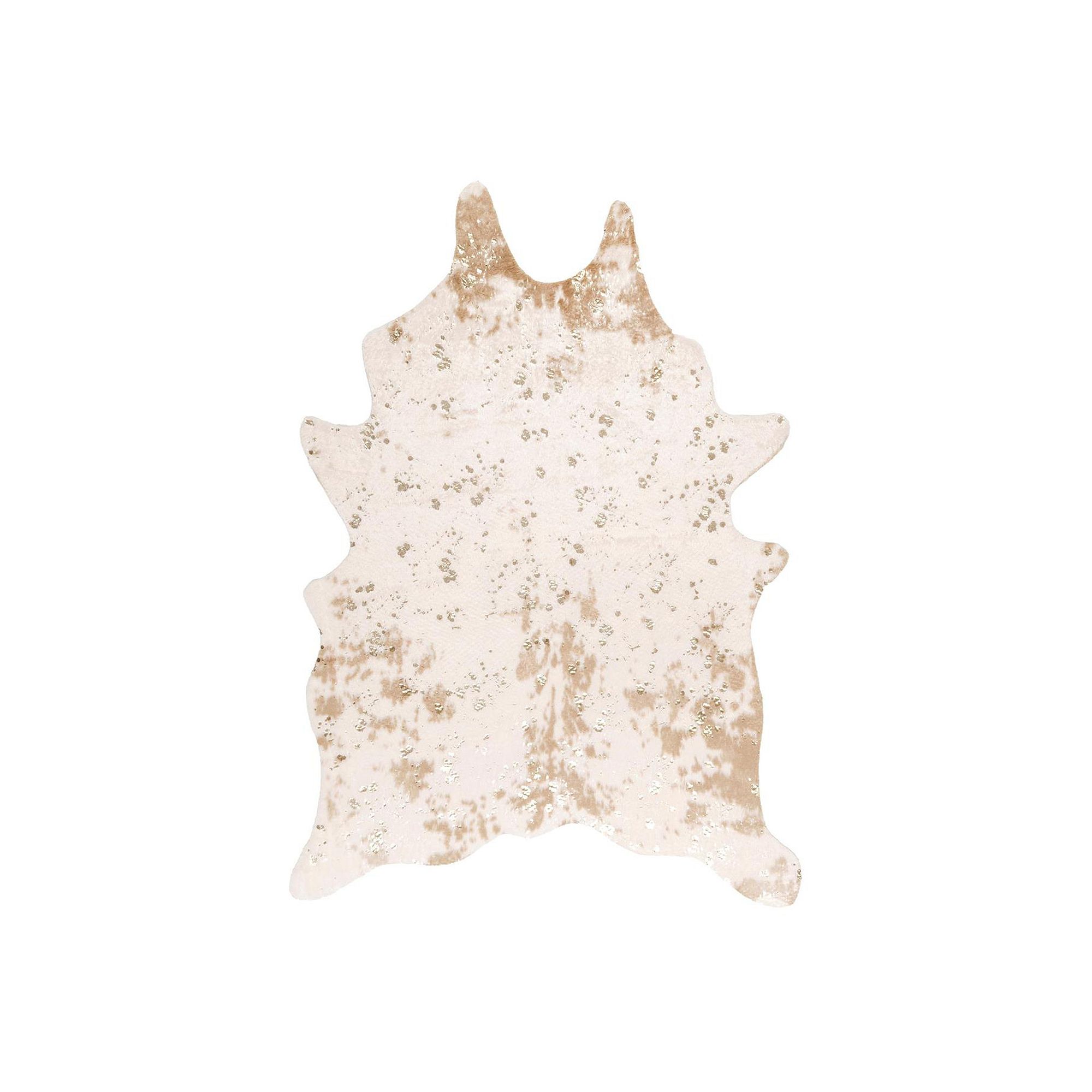 nuLOOM Iraida Faux Cowhide Rug, Off White