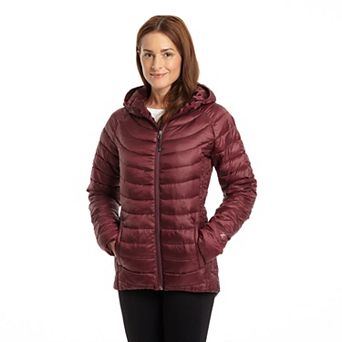 Plus Size Excelled Hooded Featherweight Puffer Jacket