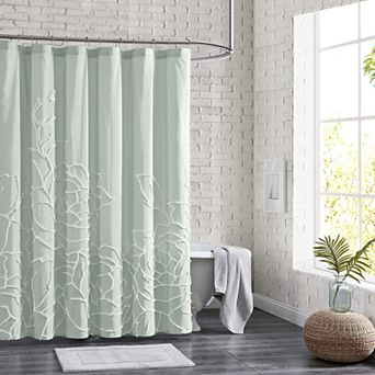 Peri Chenille Rose Shower Curtain