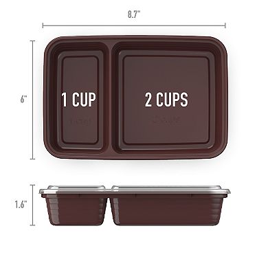 Bentgo Prep 10-pc. 2-Compartment Container Set