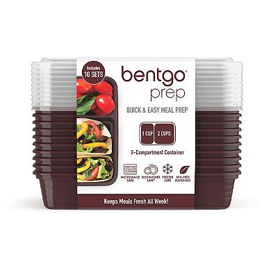 Bentgo Prep 10-pc. 2-Compartment Container Set