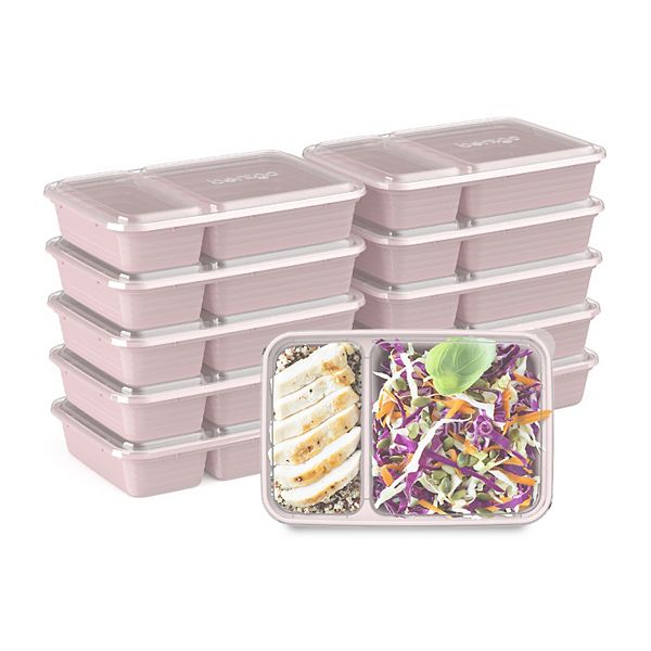 Bentgo Prep 10-pc. 2-Compartment Container Set - Pink