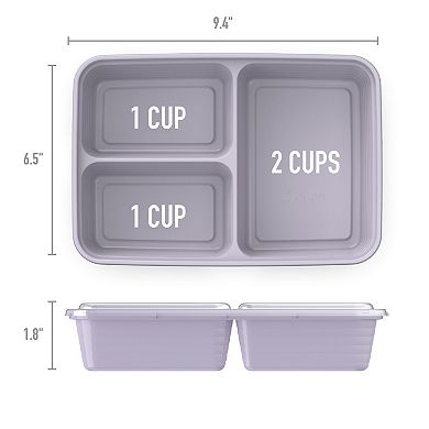 Bentgo Prep 10-pc. 3-Compartment Container Set