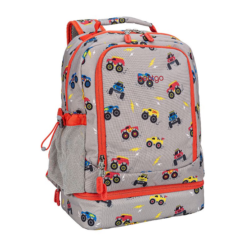 Bentgo Kids Prints 2-in-1 Backpack & Insulated Lunch Bag, Truck